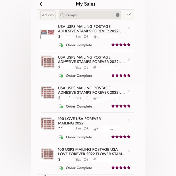 500 LOVE USA FOREVER MAILING USPS 2022 FLORAL
POSTAGE STAMPS ADHESIVE - Picture 6 of 6